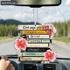 Casette Sunflower God Says Ornament