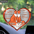Printfamily M84 Fox Couple God Blessed Personalized Ornament