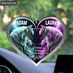 Printfamily M88 Wolf Couple God Blessed Personalized Ornament