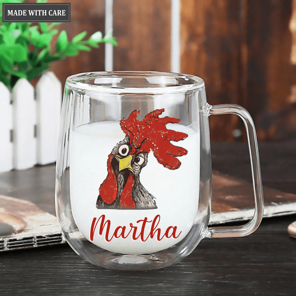 Why Y'all Trying To Test The Jesus In Me Personalized Doubled-Wall Glass Mug