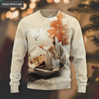 Elegant Jesus Dove Trust In God Wool Sweatshirt