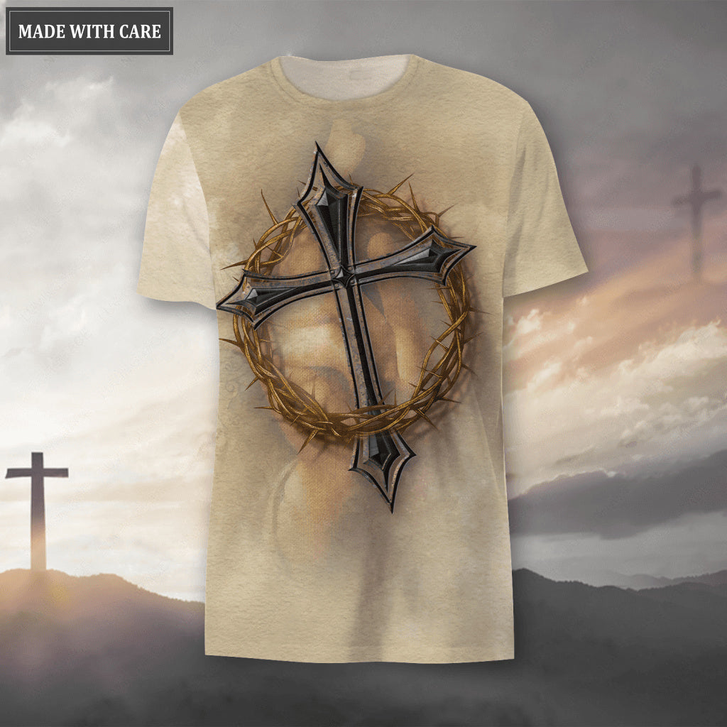 Jesus Cross Crown Of Thorns Faith Over Fear Hoodie