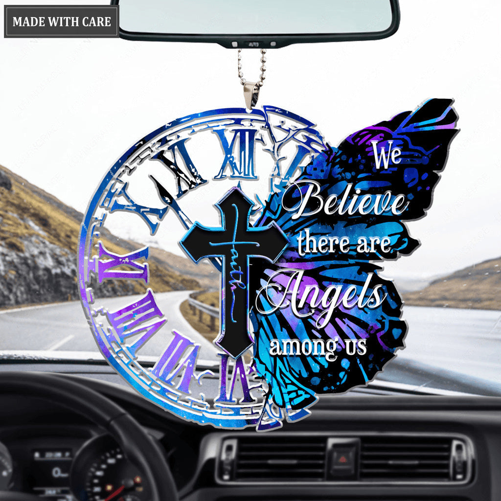 Clock Butterfly Angels Among Us Ornament