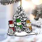 Faith Hope Love Christmas Snowman Ornament