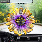 Gold Daisy God Says You Are Ornament