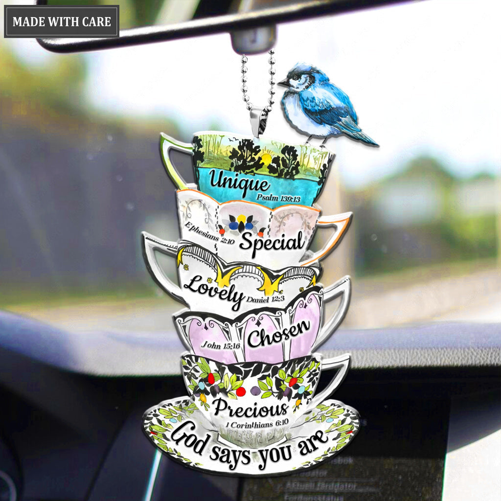 Tea Cups God Says You Are Ornament