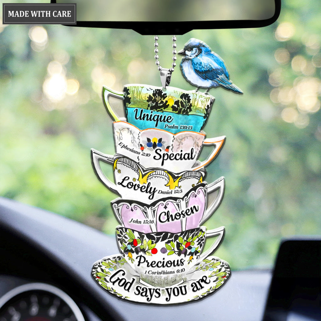 Tea Cups God Says You Are Ornament