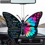 Tie Dye Butterfly Surrounded By The Glory Ornament