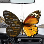 Yellow Butterfly Surrounded By The Glory Ornament