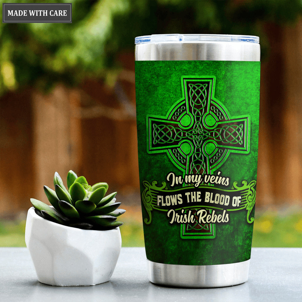 Rebels Irish Symbol Personalized Tumbler