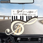 God Gave Us Music Piano Treble Clef Ornament