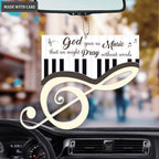 God Gave Us Music Piano Treble Clef Ornament