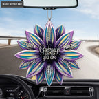 Purple And Blue Flower God Says You Are Ornament