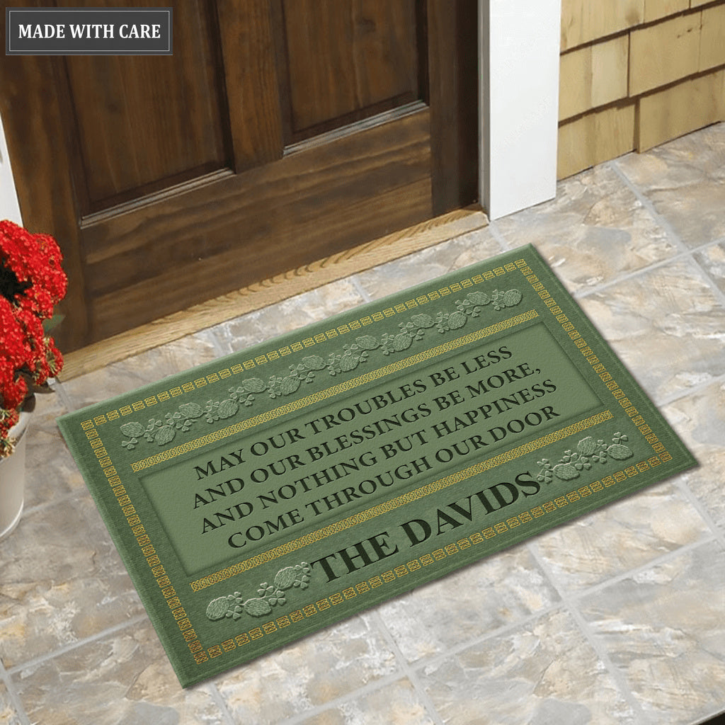 Personalized Irish Blessing Doormat