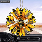 Bee Yellow Sunflower God Says You Are Ornament