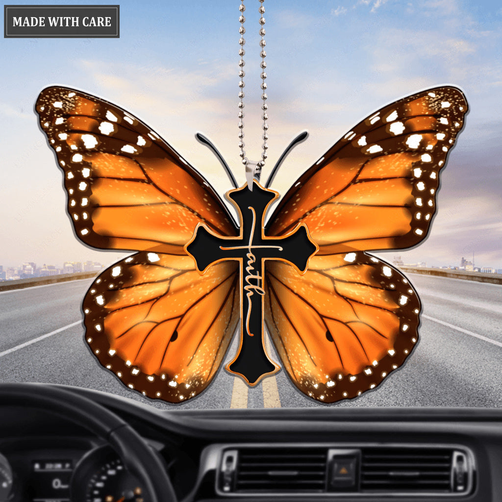 Monarch Butterfly Faith Ornament