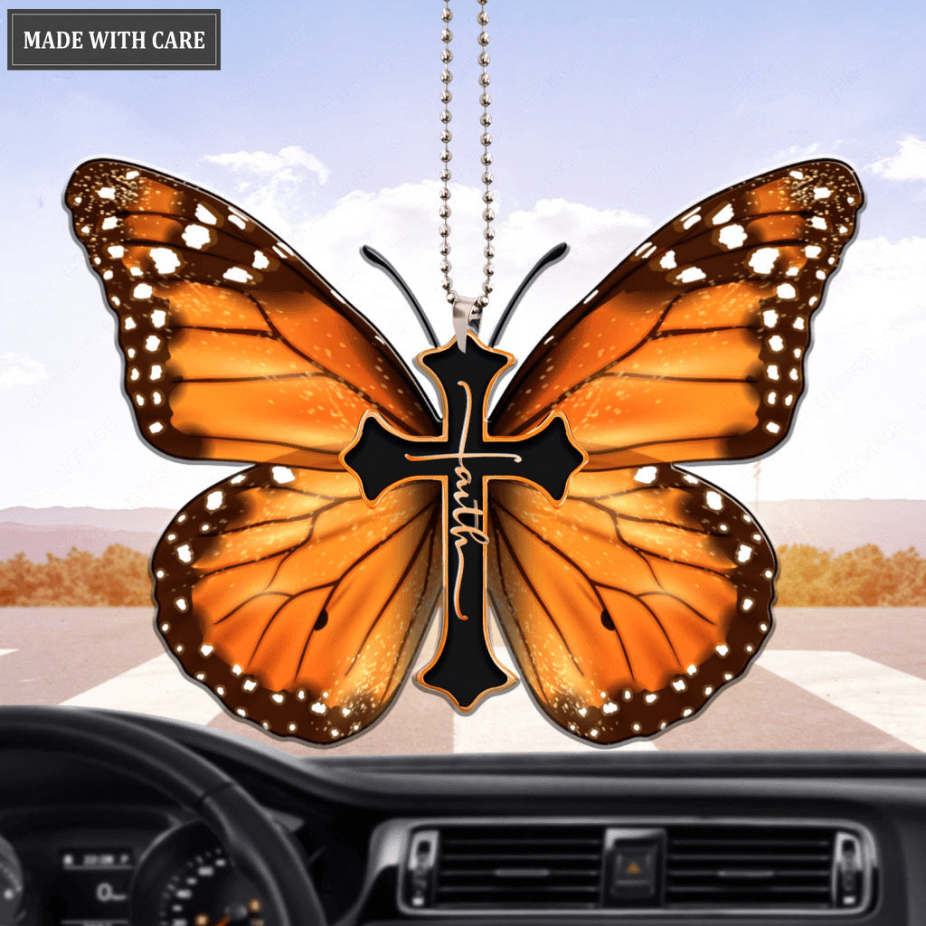 Monarch Butterfly Faith Ornament