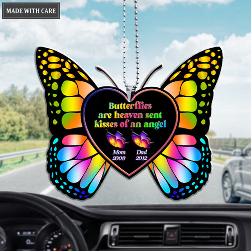 Butterflies Are Heaven Sent Kisses Of An Angel Personalized Ornament