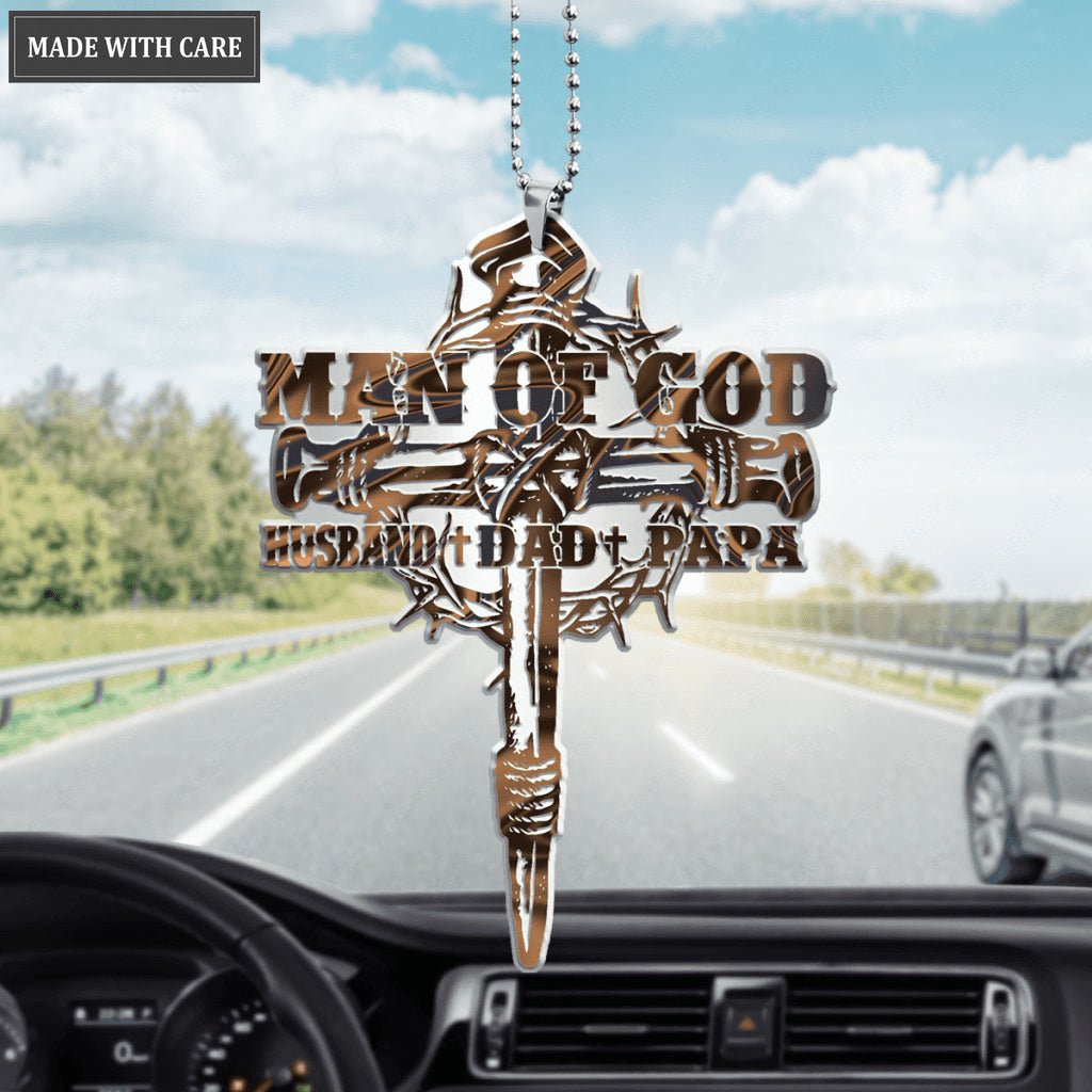 Man Of God Husband Dad Papa Ornament