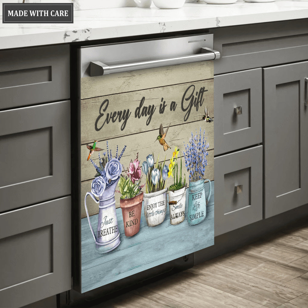 Every Day Is A Gift Magnetic Dishwasher Cover