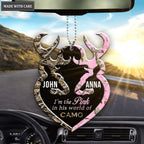 I'm The Pink Personalized Buck And Doe Ornament