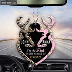 I'm The Pink Personalized Buck And Doe Ornament