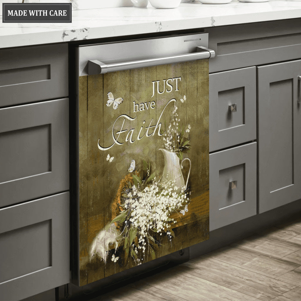 Just Have Faith Magnetic Dishwasher Cover