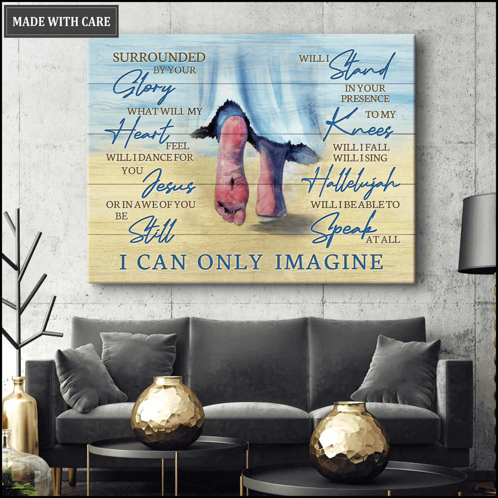 He Walks Surrounded By GLory Canvas Wall Art