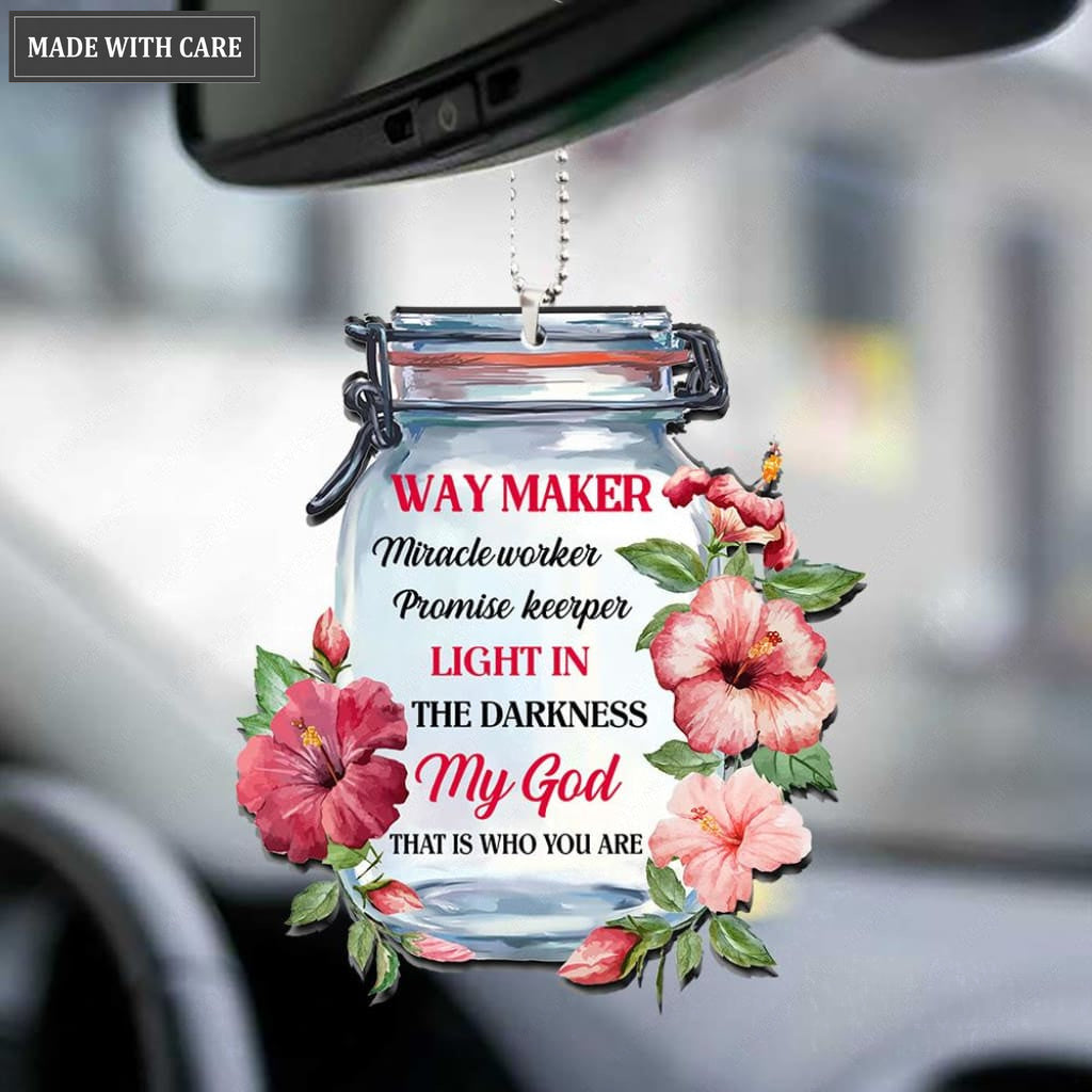 Hibicuss Way Maker Jar Ornament
