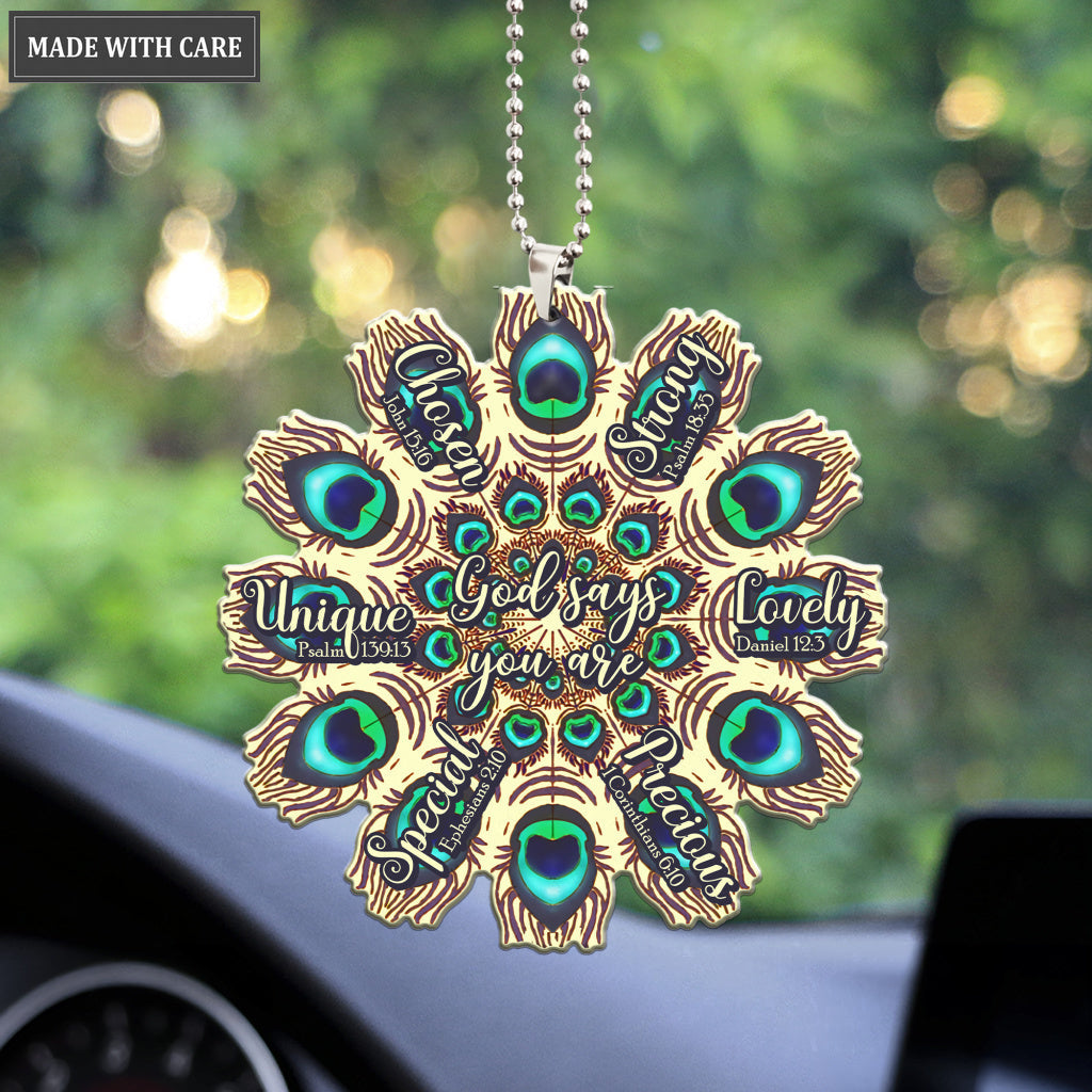 Circle Of Peacock God Says You Are Ornament