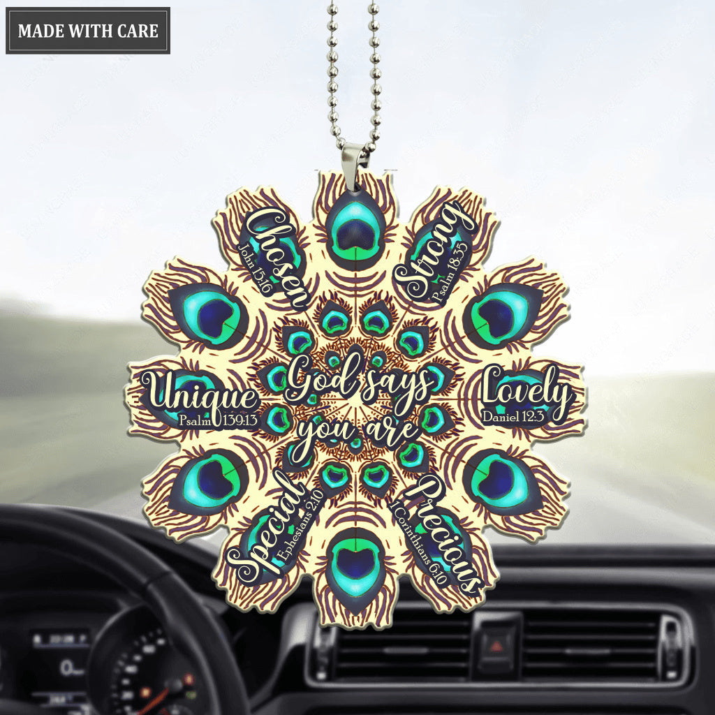 Circle Of Peacock God Says You Are Ornament