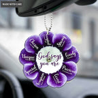Little Purple Primrose Flower God Says You Are Ornament