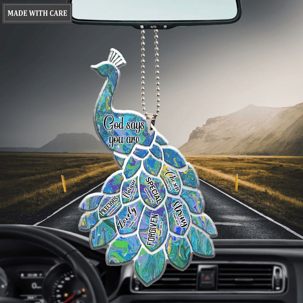Peacock You Are Special Ornament