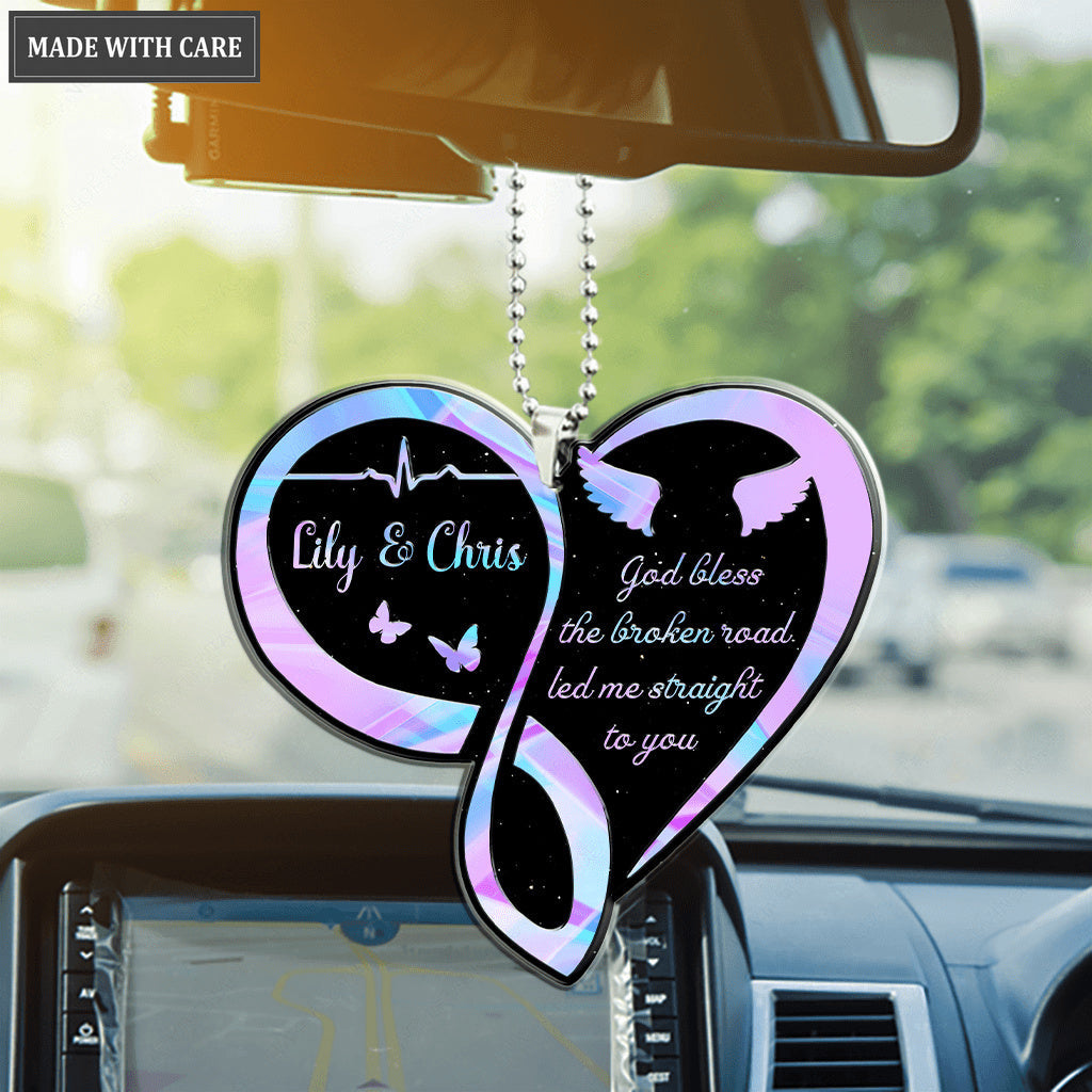 Personalized Infinity Heart Couple Ornament