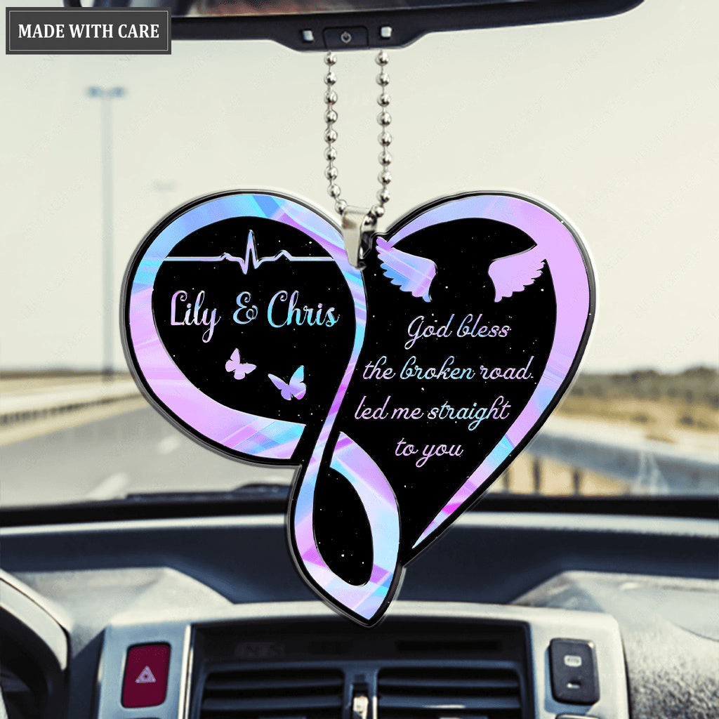 Personalized Infinity Heart Couple Ornament