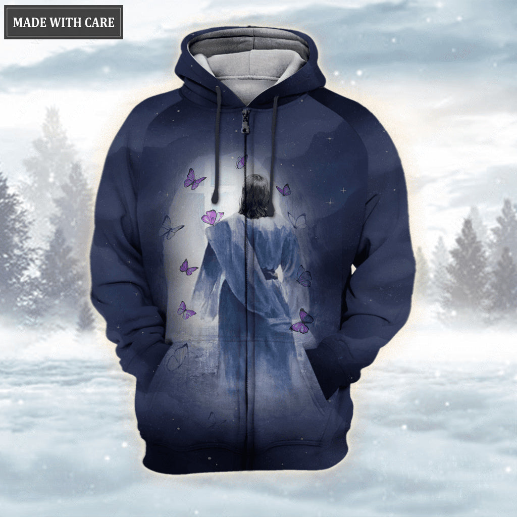 Butterfly Jesus Come To Light From Cross Hoodie