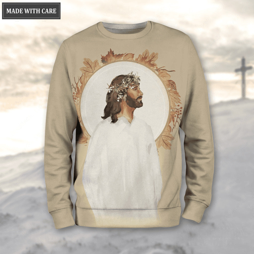 Flower Crown Of God Fall For Jesus He Never Leaves Hoodie