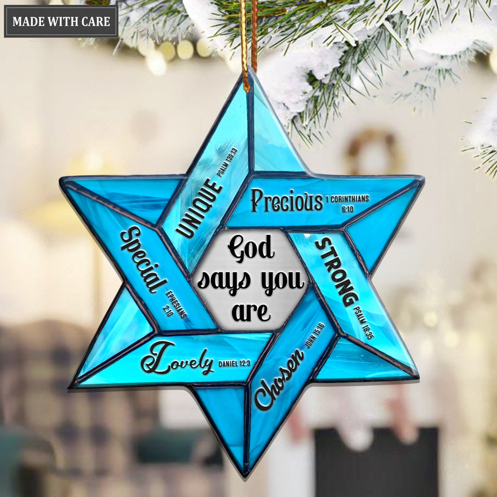 Star Of David God Says You Are Ornament