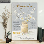 Daisy Jar Pastel Waymaker Wall Art