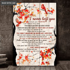 Orange Maple Red Cardinals I Never Left Wall Art