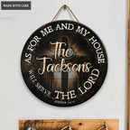 Personalized As For Me And My House Circle Sign