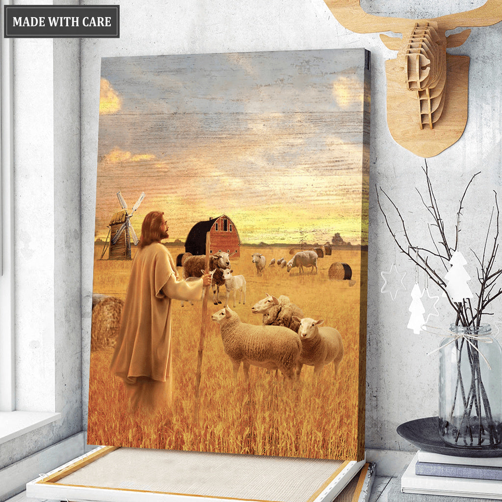 Jesus Farming American Wall Art