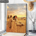 Jesus Farming American Wall Art