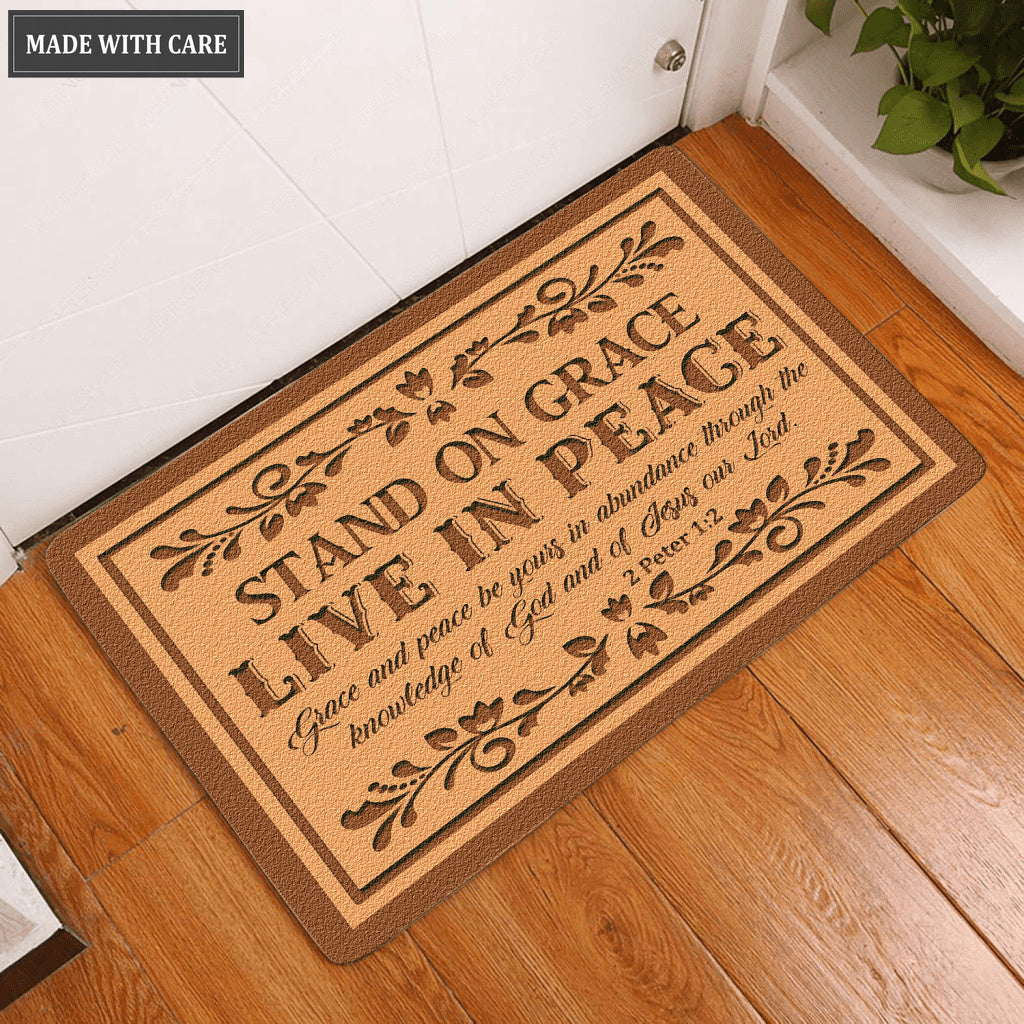 Stand On Grace Doormat