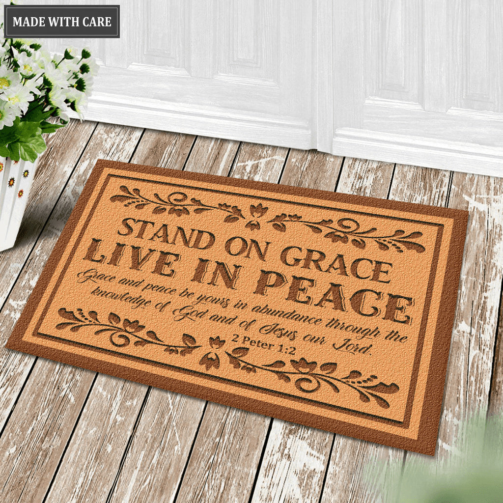 Stand On Grace Doormat