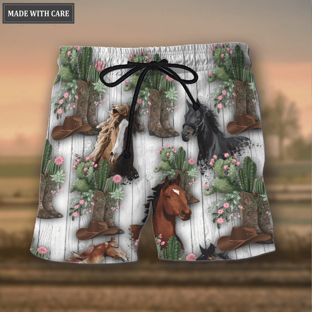 Horse Girl Cactus Hawaiian Shirt