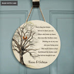 Personalized God Blessed Couple Cardinal Circle Sign