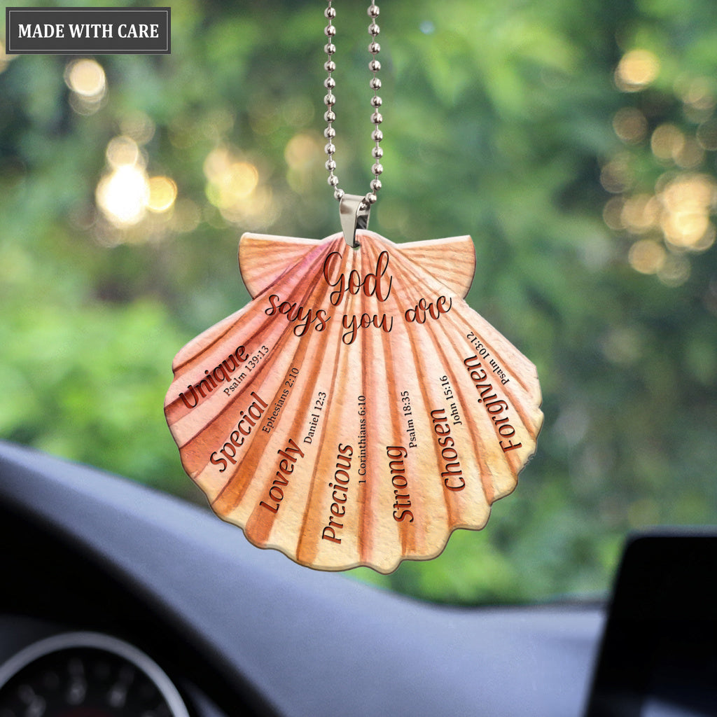 Seashell God Says You Are Ornament