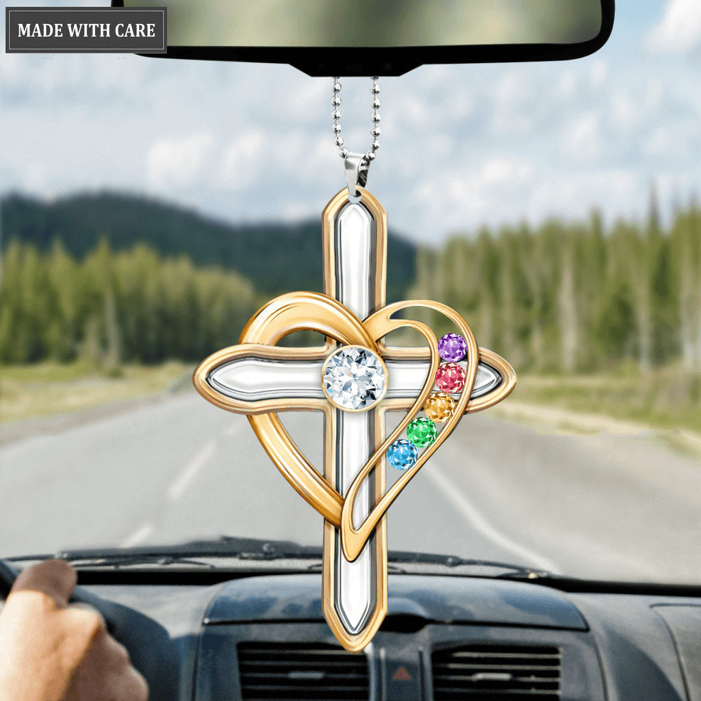 Cross Heart Ornament