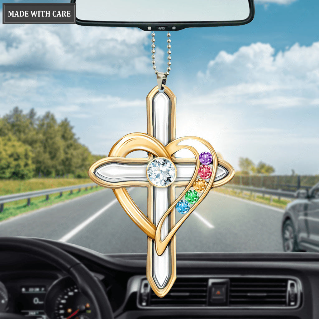 Cross Heart Ornament